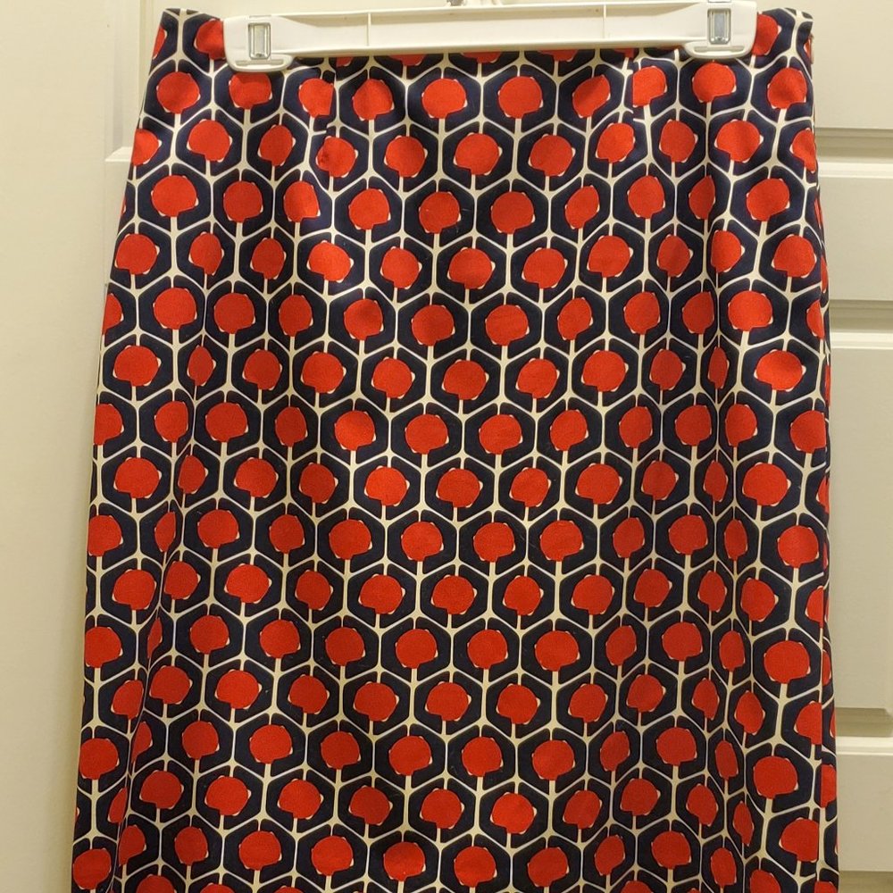 Doncaster Mod Print Knee Length A-Line Skirt